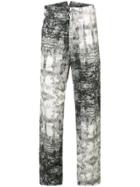 Nude Printed Trousers - Grey