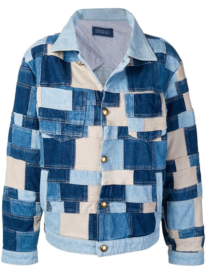 Romeo Gigli Denim Patchwork Jacket - Blue