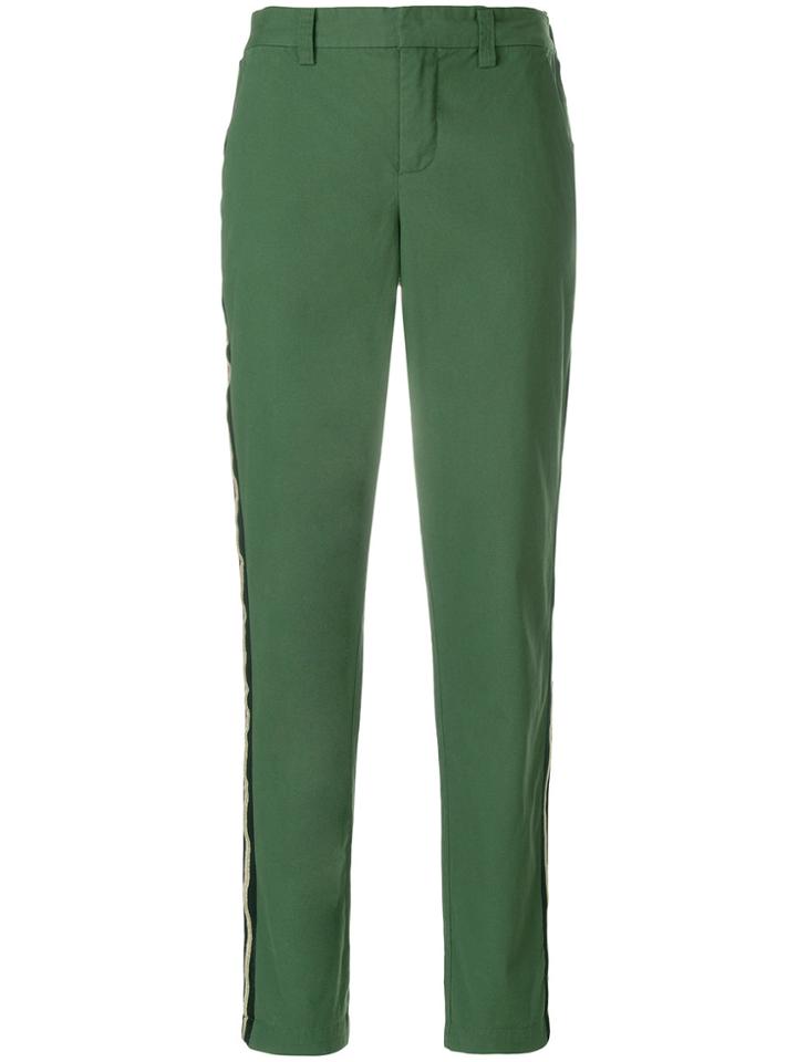 Zadig & Voltaire Side-stripe Fitted Trousers - Green