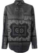 Current/elliott Bandana Print Denim Shirt