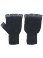 The Elder Statesman 'heavy Spray' Fingerless Gloves, Adult Unisex, Cashmere
