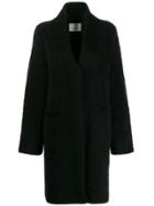 Laneus Mid-length Cardi-coat - Black