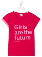 Dkny Kids 'girls Are The Future' Printed T-shirt - Pink