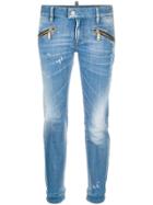 Dsquared2 Zip Embellished Jeans - Blue