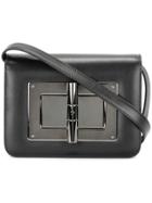 Tom Ford Foldover Top Crossbody Bag - Black