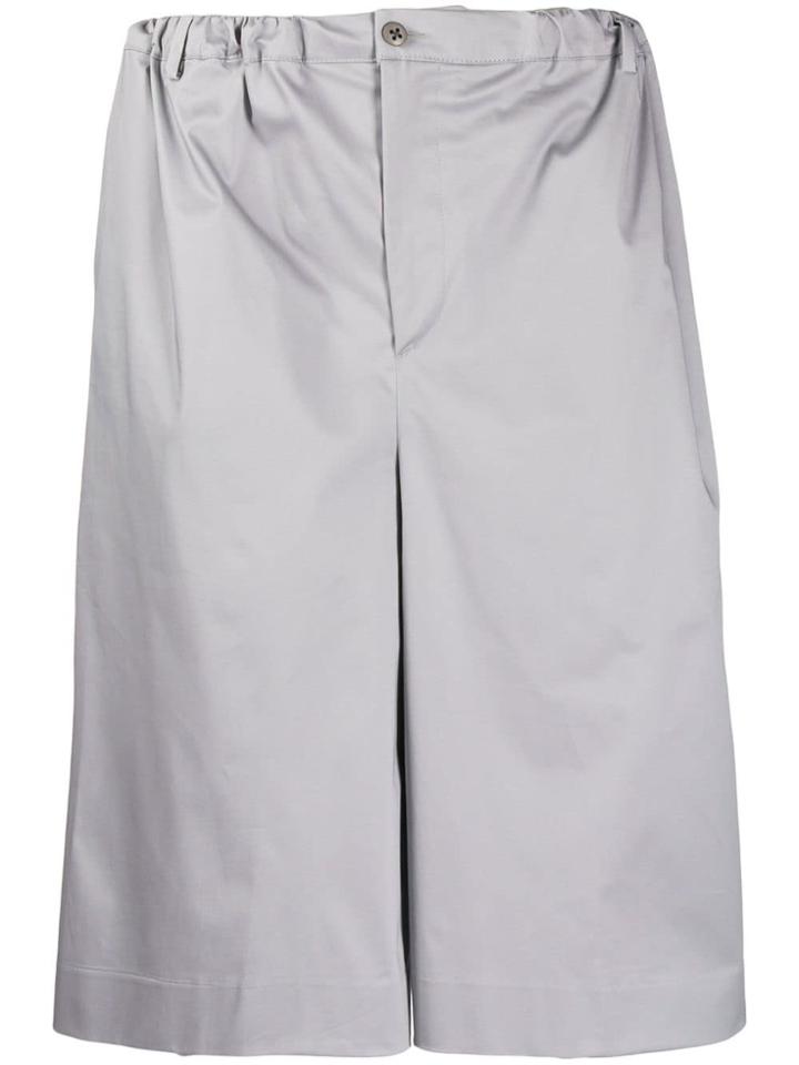 Sartorial Monk Loose Knee Length Shorts - Purple