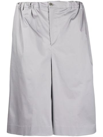 Sartorial Monk Loose Knee Length Shorts - Purple