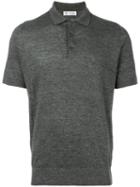 Brunello Cucinelli Shortsleeved Polo Shirt, Men's, Size: 52, Grey, Linen/flax/cotton