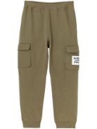 Burberry Logo Print Track Pants - Green