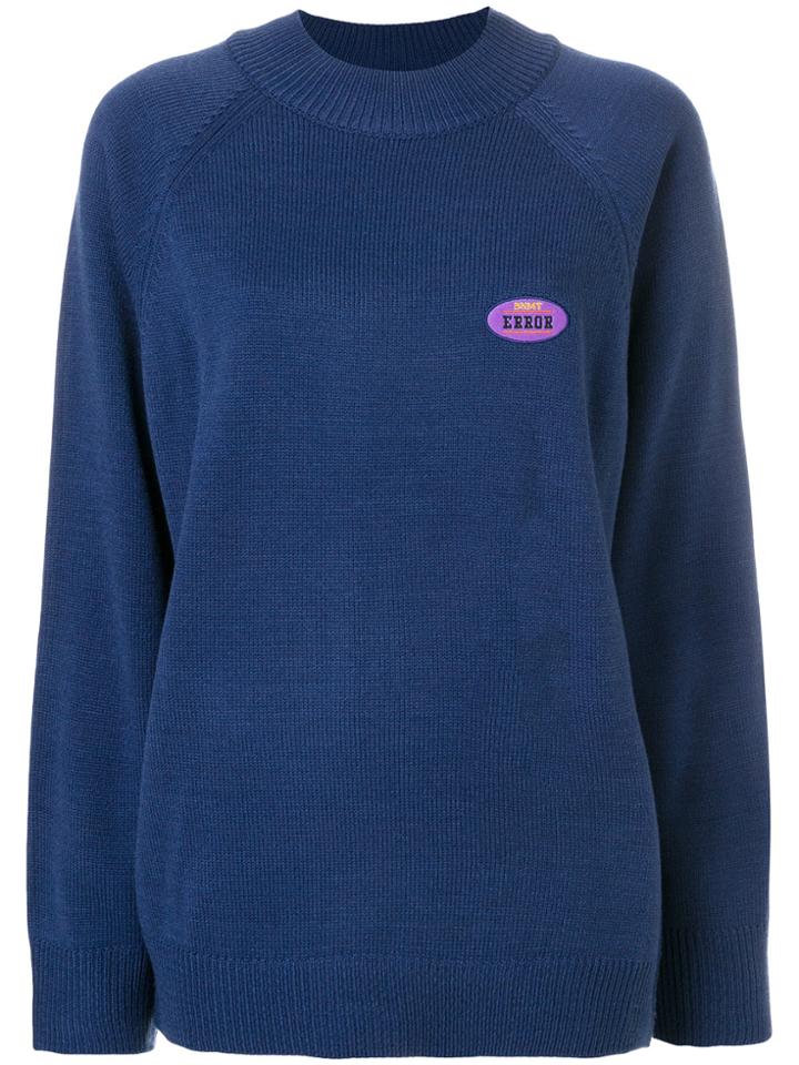 Ader Loose Fit Sweater - Blue