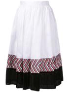 Jupe By Jackie Panelled Midi Skirt - White