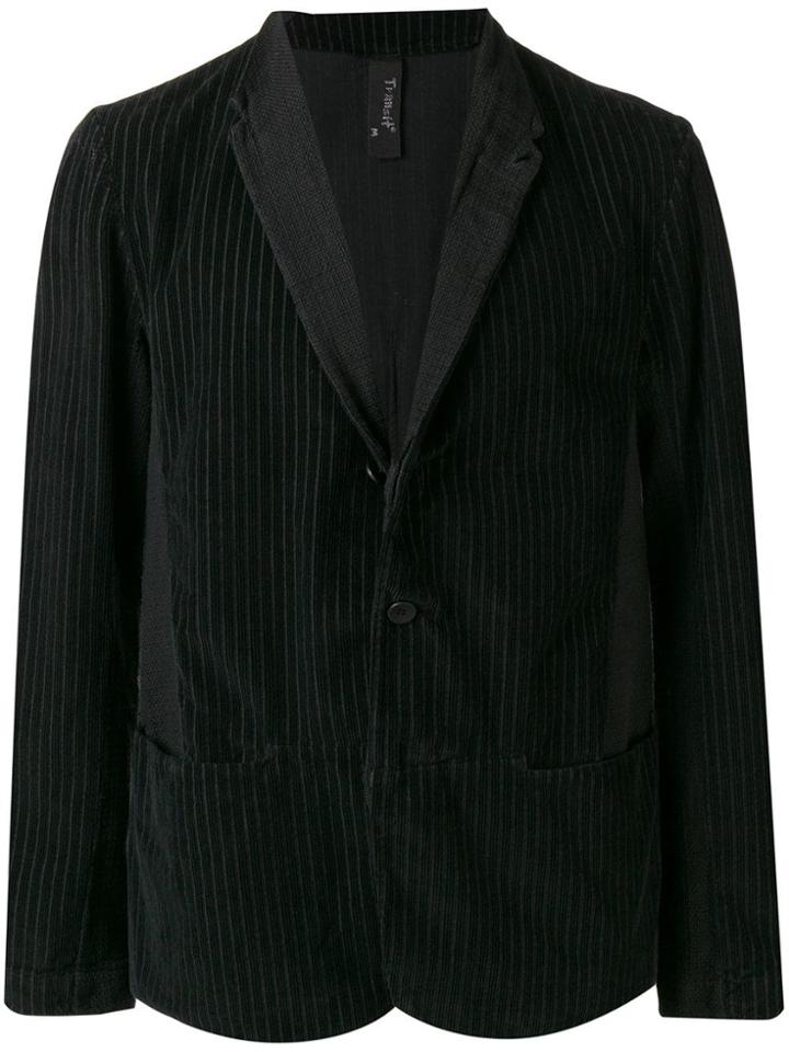 Transit Pin Stripe Blazer - Black