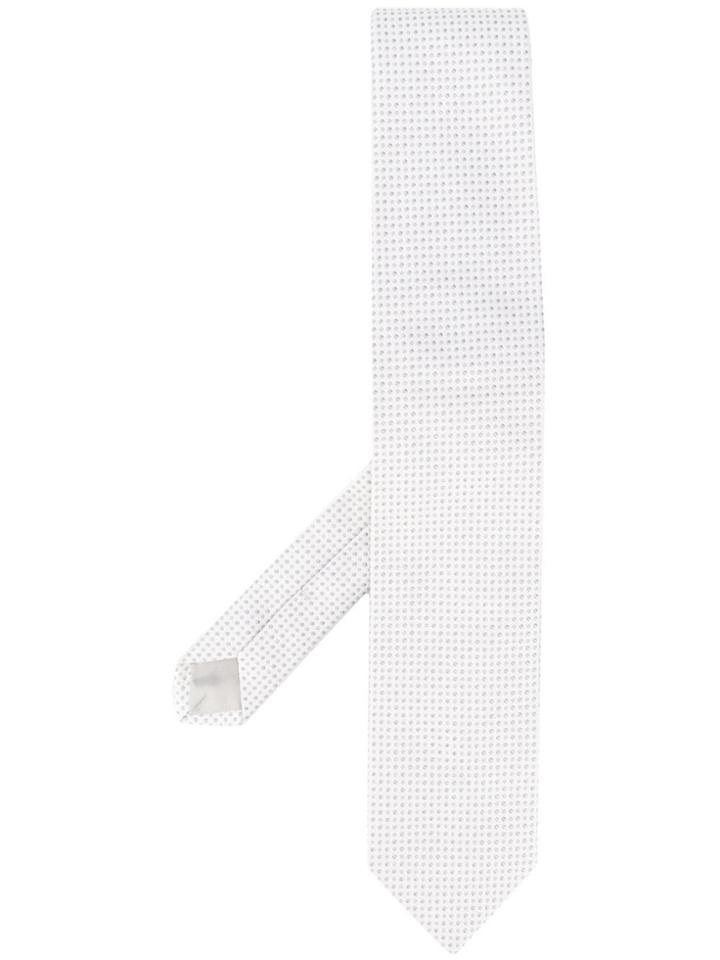 Lardini Jacquard Tie - White