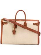 Saint Laurent Large Duffle Sac Du Jour Tote - Nude & Neutrals