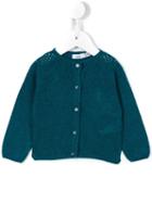 Knot - Stitch Pointelle Cardigan - Kids - Polyamide/viscose/cashmere/merino - 6 Mth, Blue