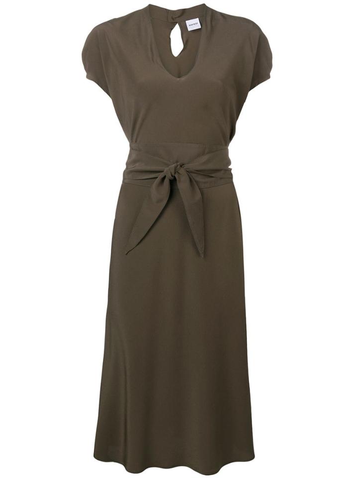 Aspesi Belted Midi Dress - Green