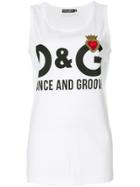 Dolce & Gabbana Dance & Groove Tank Top - White