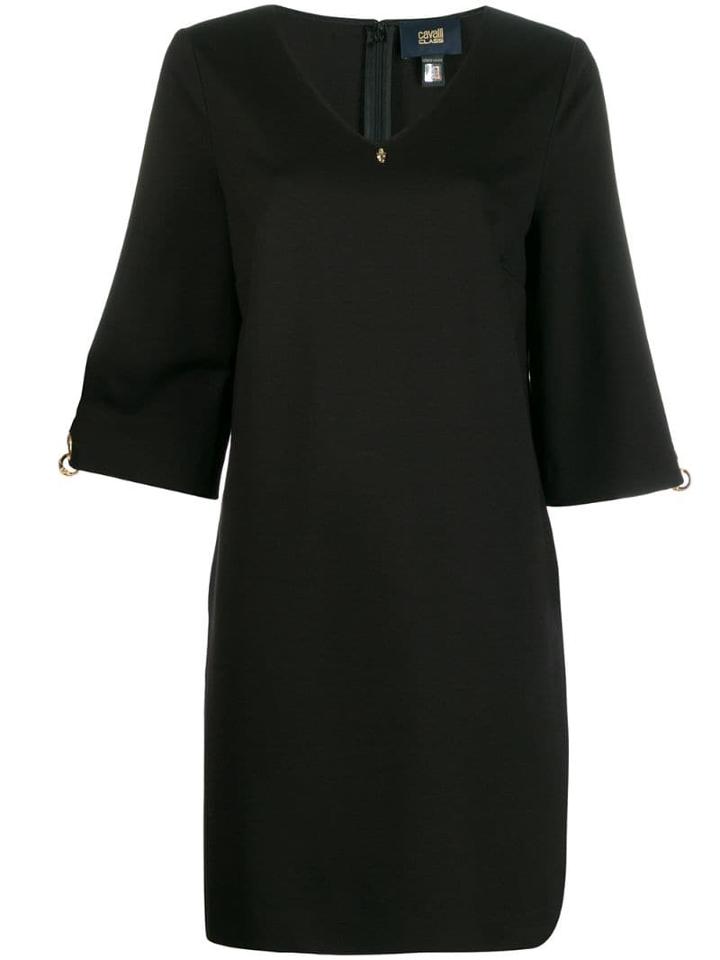 Cavalli Class V-neck Shift Dress - Black