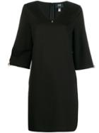 Cavalli Class V-neck Shift Dress - Black