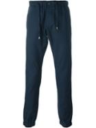 Etro Textured Cuffed Trousers, Men's, Size: Medium, Blue, Cotton/spandex/elastane