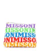 Missoni Mare Logo Clutch Bag - White