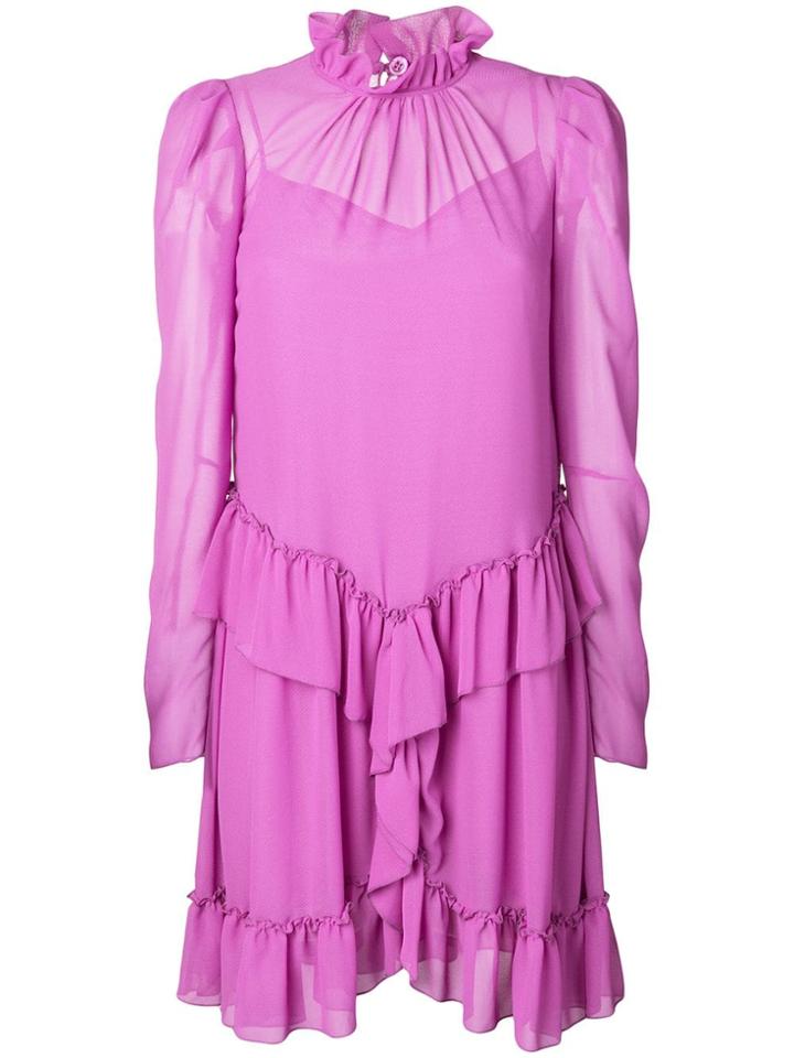 See By Chloé Ruffle Trimmed Dress - Purple