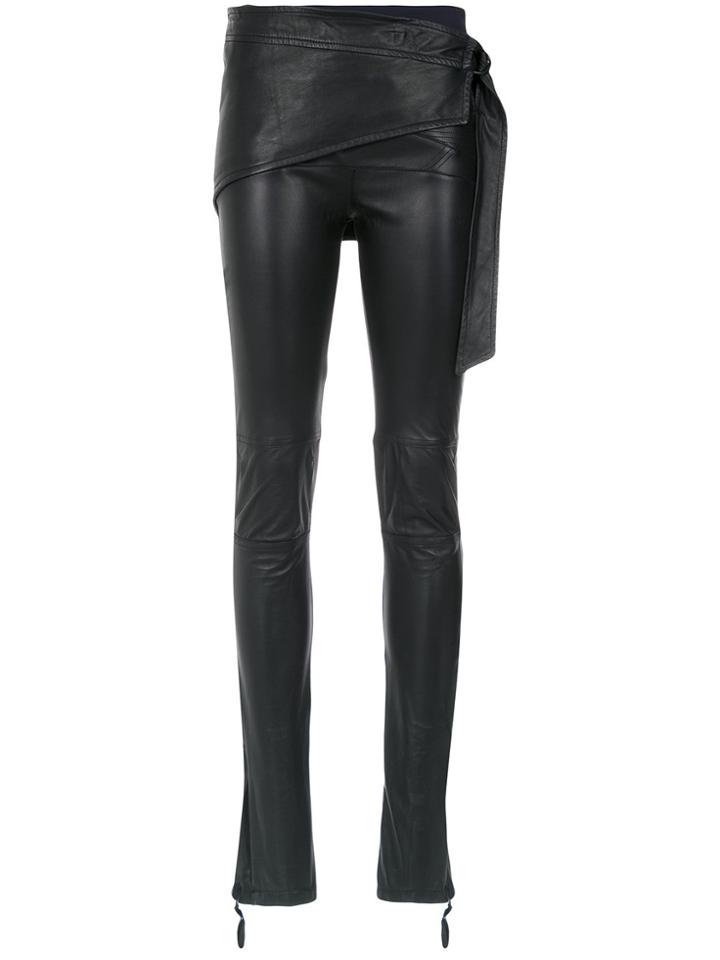 Andrea Bogosian Layered Skinny Trousers - Black