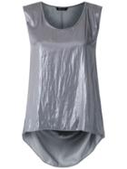 Uma Raquel Davidowicz Calamari Silky Tank - Silver