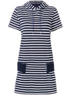 Sacai Horizontal Stripe T-shirt Dress - Blue