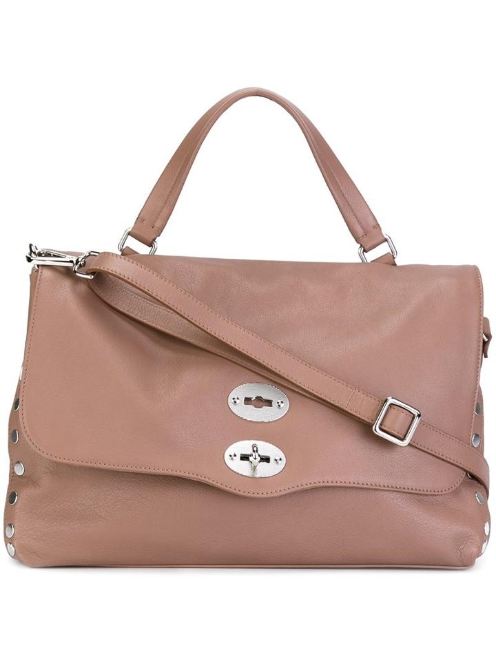 Zanellato Medium 'postina' Satchel, Women's, Nude/neutrals, Calf Leather
