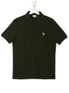 Paul Smith Junior Teen Zebra Patch Polo Shirt - Green