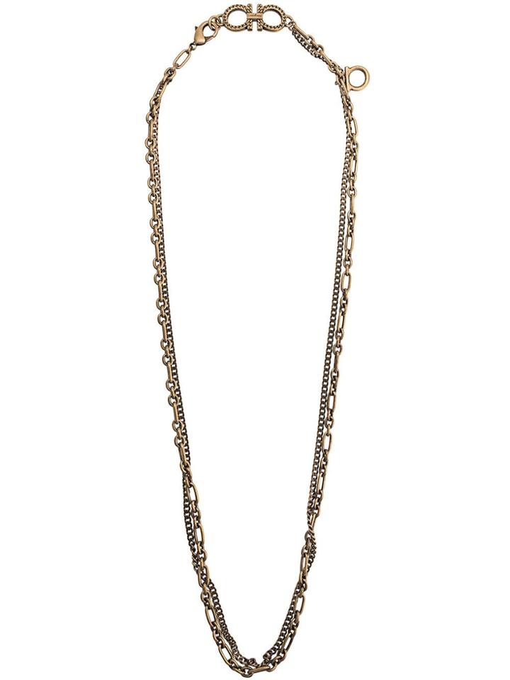 Salvatore Ferragamo Link Necklace - Gold