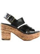 Fiorentini + Baker Dina Sandals, Women's, Size: 37, Black, Leather