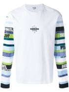 Kenzo - Striped Slogan Top - Men - Cotton - S, White, Cotton