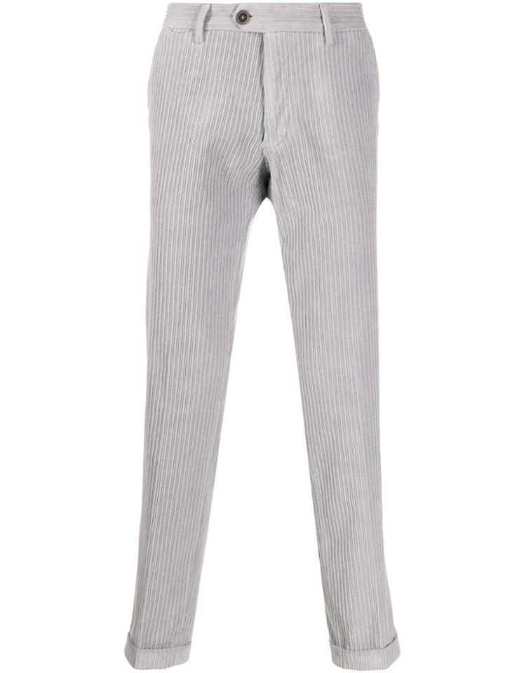 Al Duca D'aosta 1902 Straight Leg Corduroy Trousers - Grey