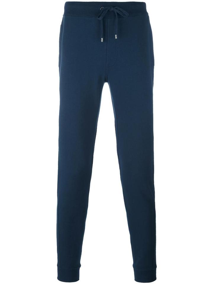 Michael Kors Slim Fit Track Pants, Men's, Size: Small, Blue, Cotton/spandex/elastane