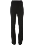 Chloé Straight Leg Tailored Trousers, Women's, Size: 36, Black, Virgin Wool/spandex/elastane/acetate/silk