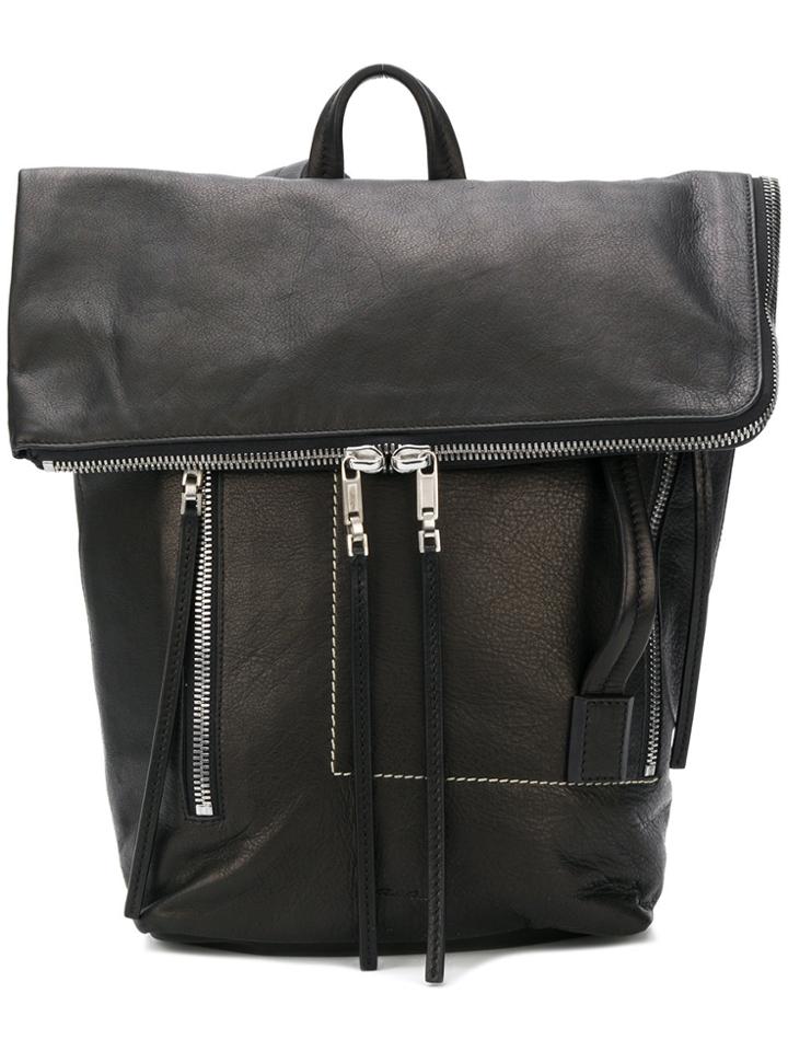 Rick Owens Foldover Backpack - Black