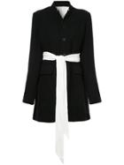Aleksandr Manamïs Tie Waist Coat - Black