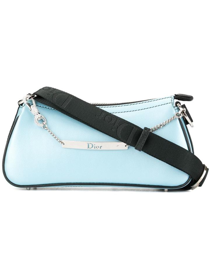 Christian Dior Vintage Rhinestone 2way Bag - Blue
