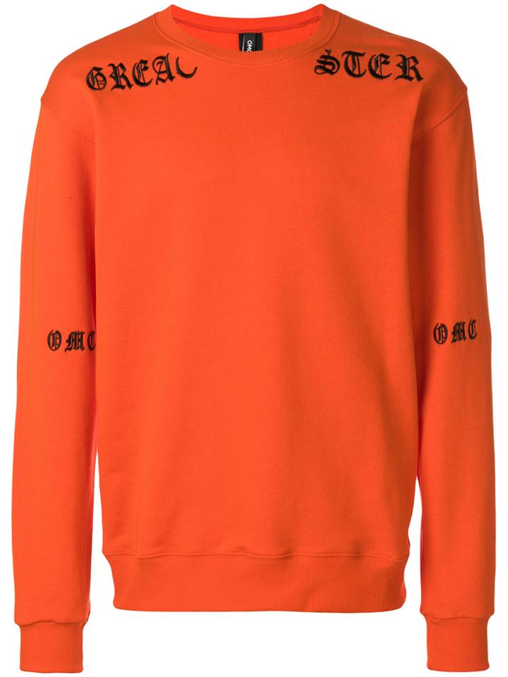 Omc Embroidered Logo Sweatshirt - Yellow & Orange