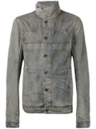Rick Owens Drkshdw - High Neck Jacket - Men - Cotton - Xl, Grey, Cotton