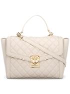 Love Moschino Quilted Tote, Women's, White