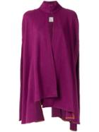 Panelled Cape - Women - Viscose/wool - 42, Pink, Viscose/wool, Lilly Sarti