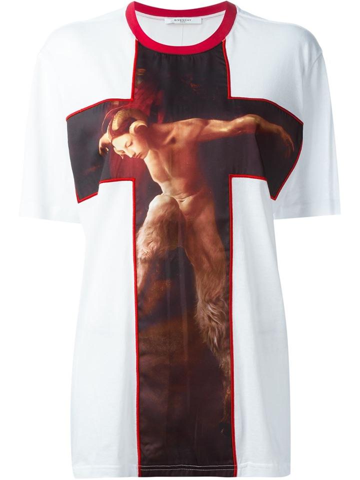 Givenchy Faun Print T-shirt, Women's, Size: Xs, White, Cotton/polyester