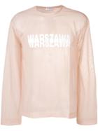 Misbhv Sheer Logo Print T-shirt - Pink
