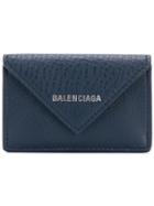 Balenciaga Paper Mini Wallet - Blue
