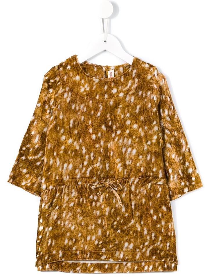 Anne Kurris 'ann' Velvet Bambi Dress, Toddler Girl's, Size: 4 Yrs, Brown