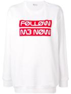 Red Valentino Follow Me Now Sweatshirt - White