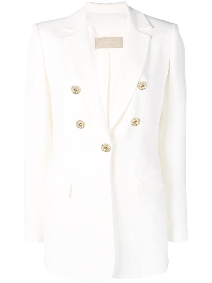 Elie Saab Tailored Buttoned Blazer - White